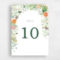 White Wedding Table Number - Rosalind