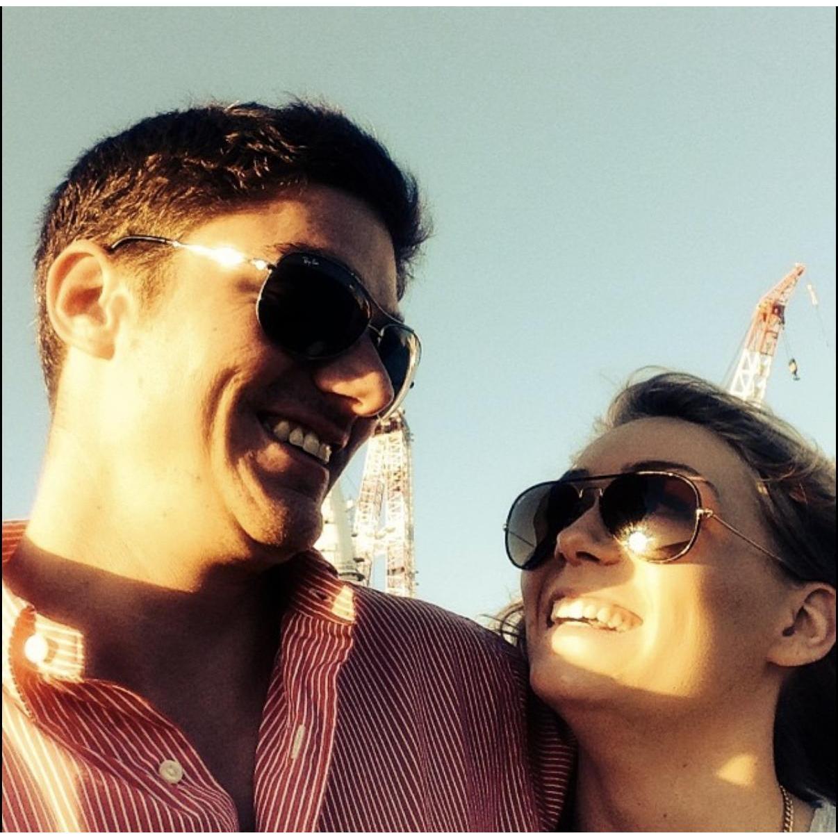 Our first picture together from 2014!
