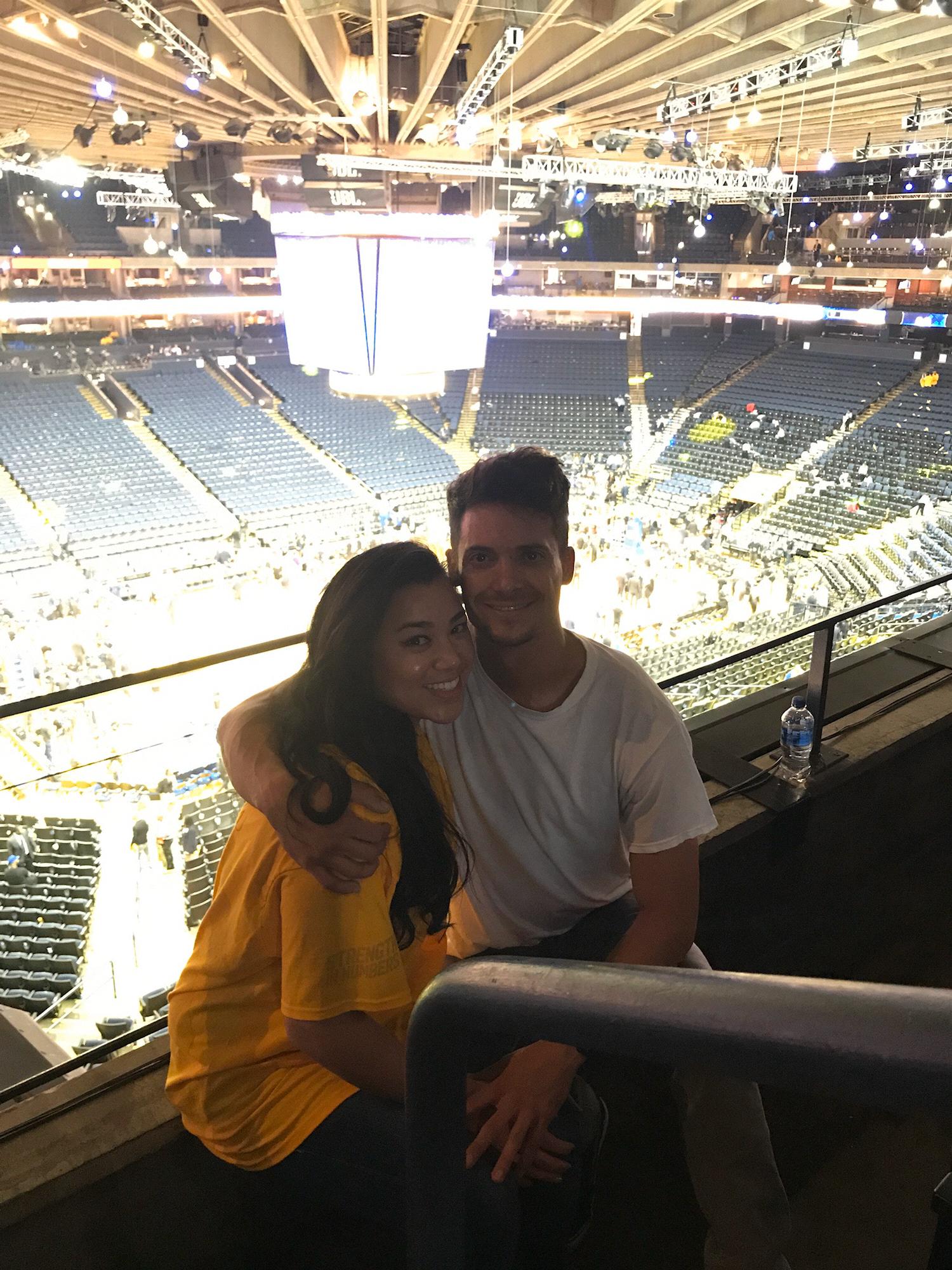 First Warriors Playoff game together.