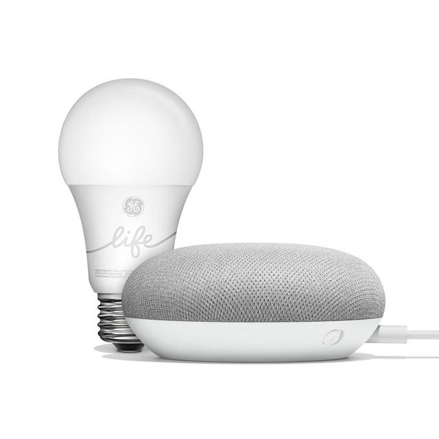 Google Home Mini with GE C-life Smart Bulb