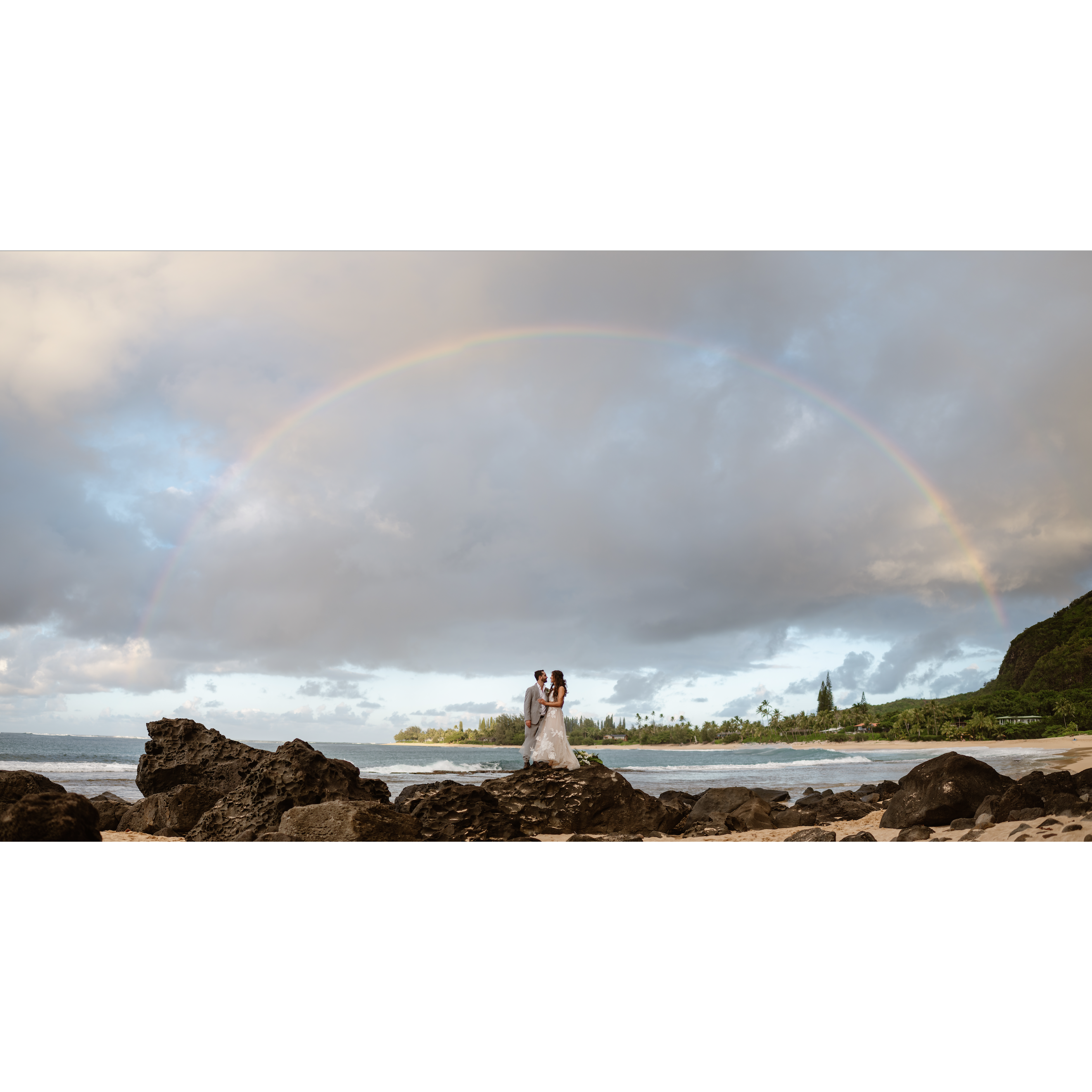 Post ceremony rainbow