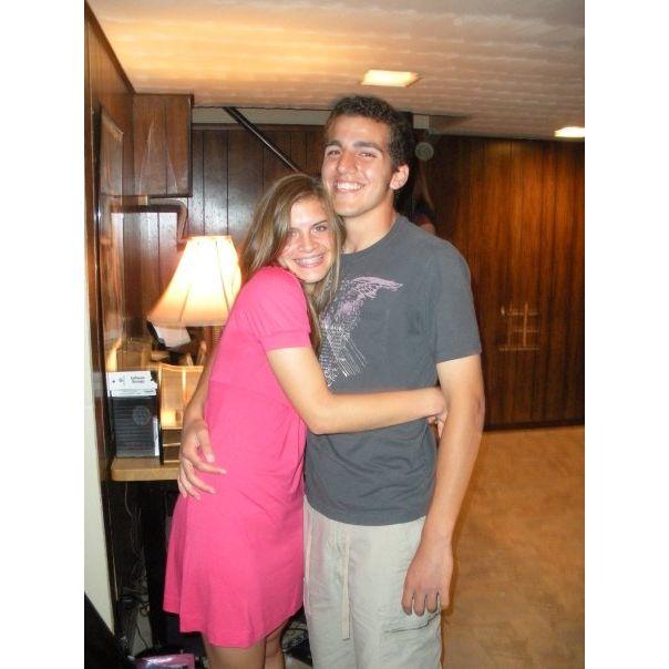 2007: first ever documented photo of the happy couple. 

Location: what 20th century Chicagoans called "a speakeasy" and what 21st century parents called "a house party in a classmate's basement"