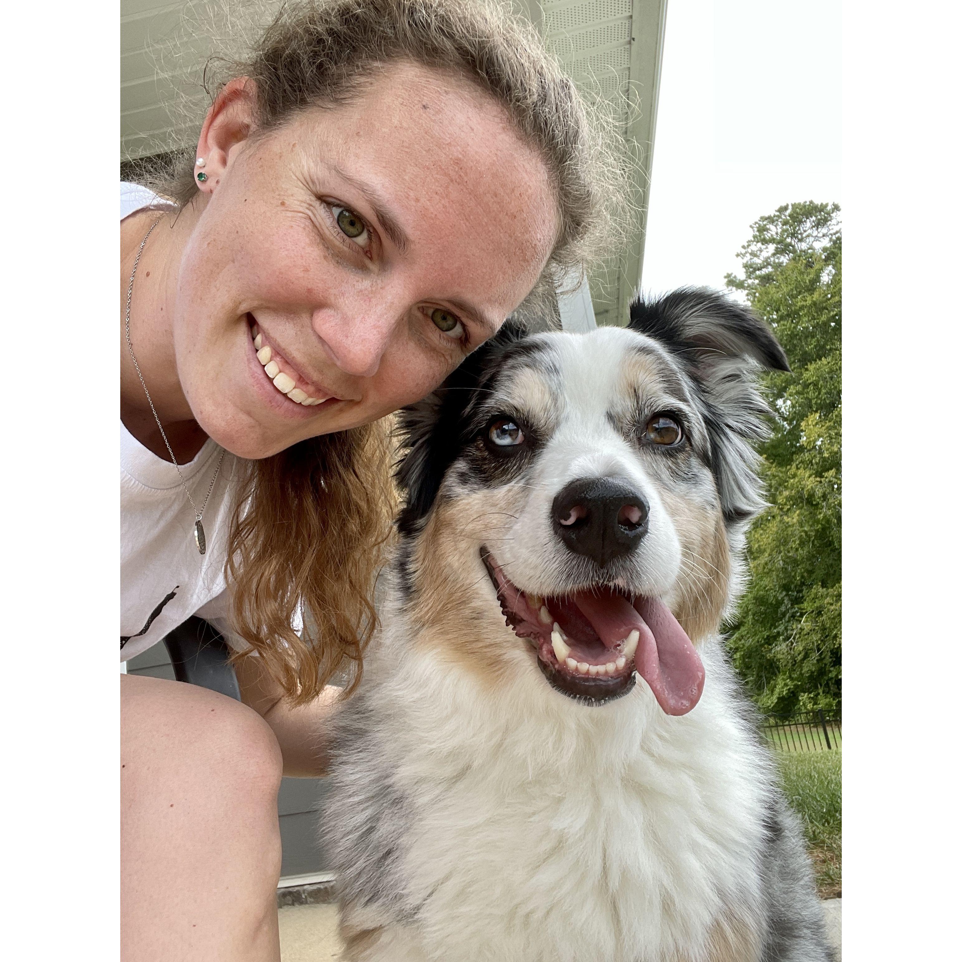 A selfie with Carter on my birthday!