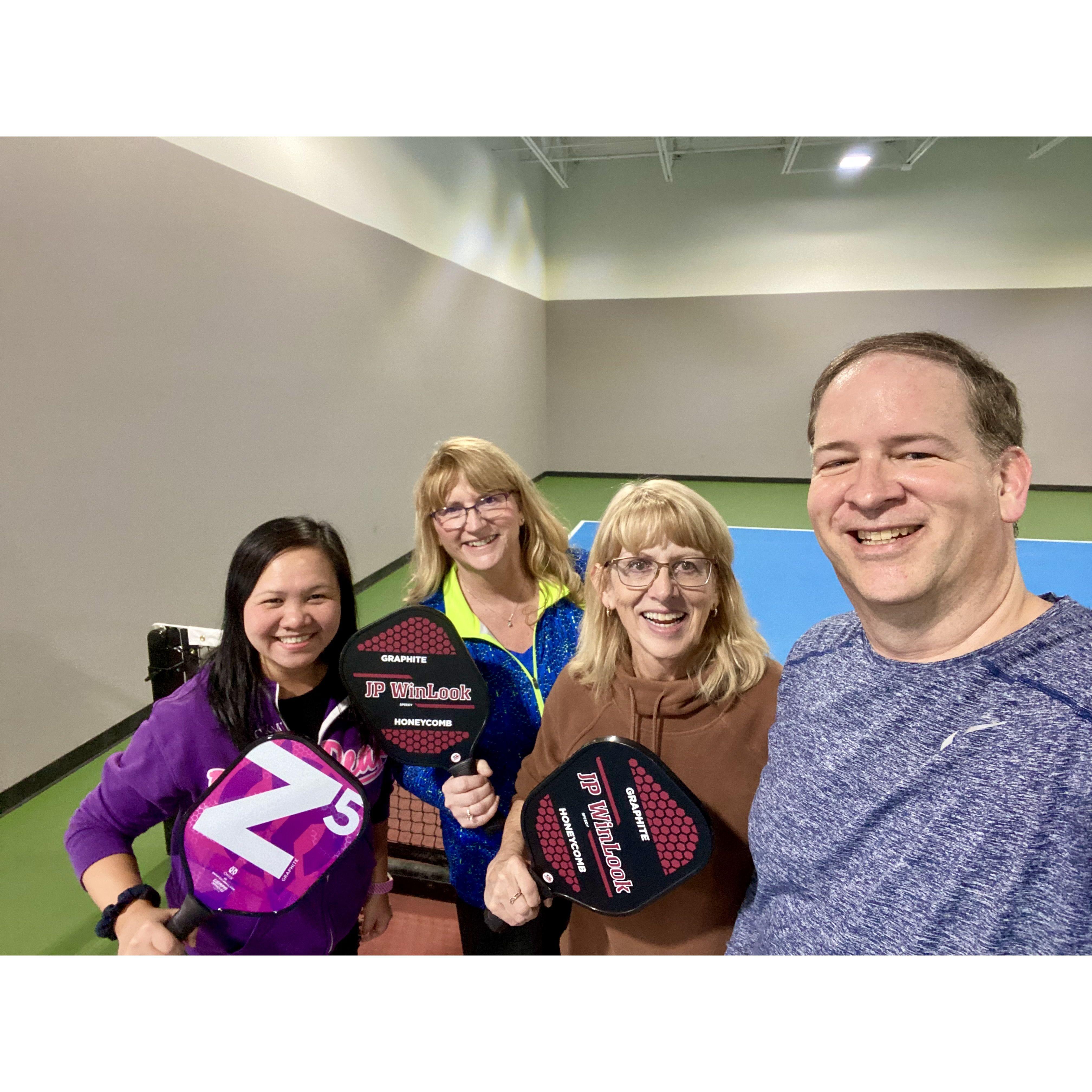 Pickleball with Beverly (Jeremy's Mom) and Debbie (Jeremy's aunt)