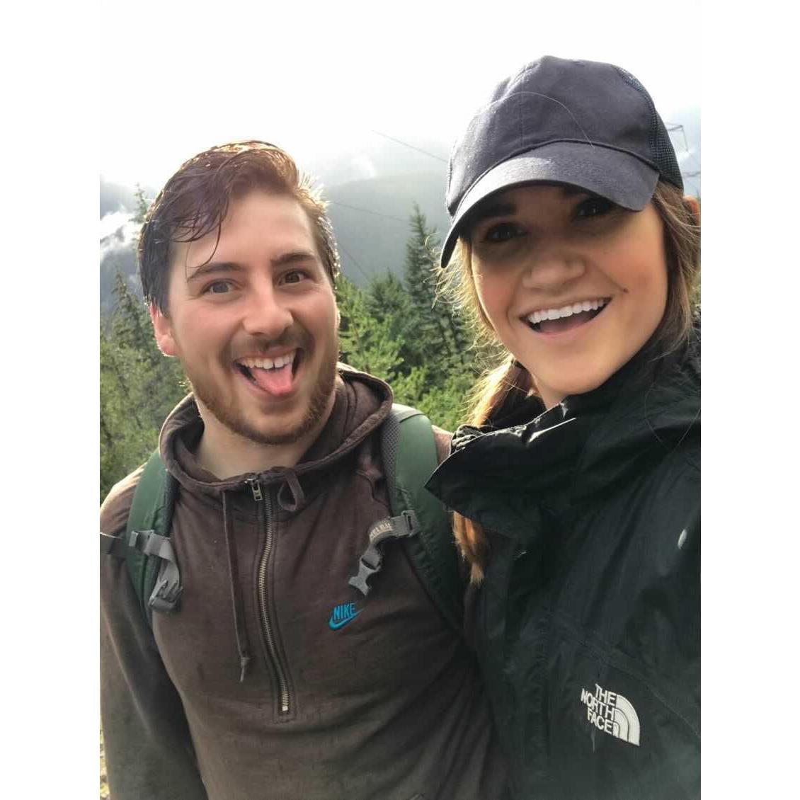 One of our favorite date activities, hiking, this time in BC!