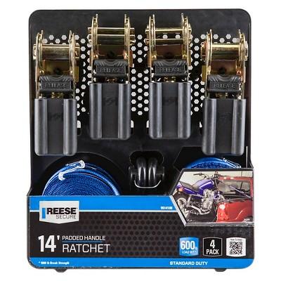 Reese 4pk Ratchet Set - 14' Length 600lbs.