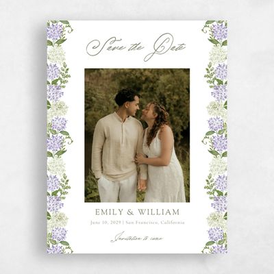 Purple Wedding Save the Date - Speranza Photo