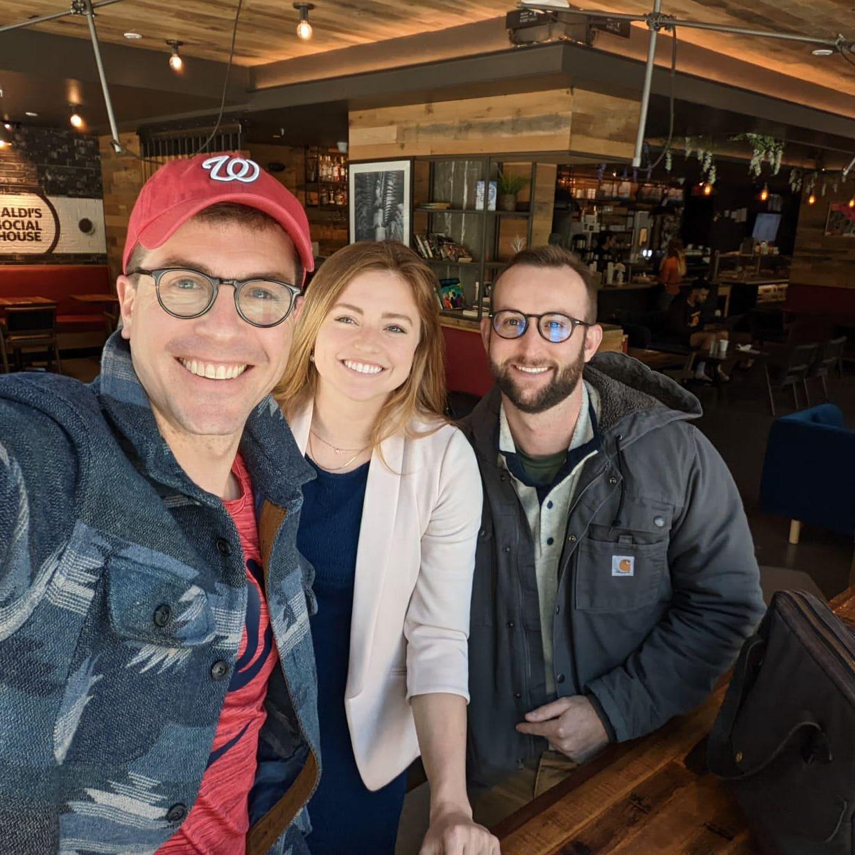 With Andrew at Kaldi's in Arlington - May '22