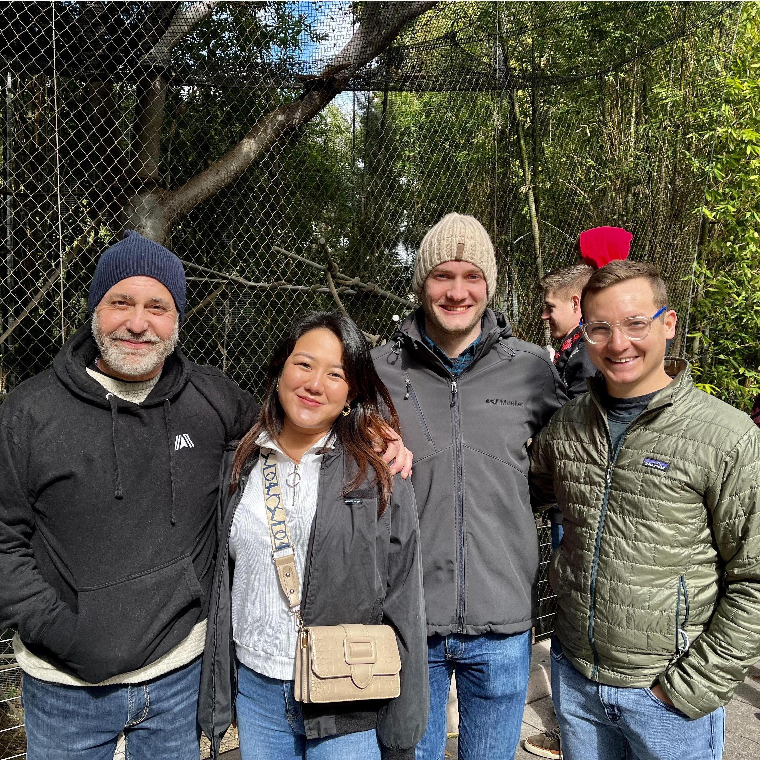 At San Diego Zoo with Scott's cousin.