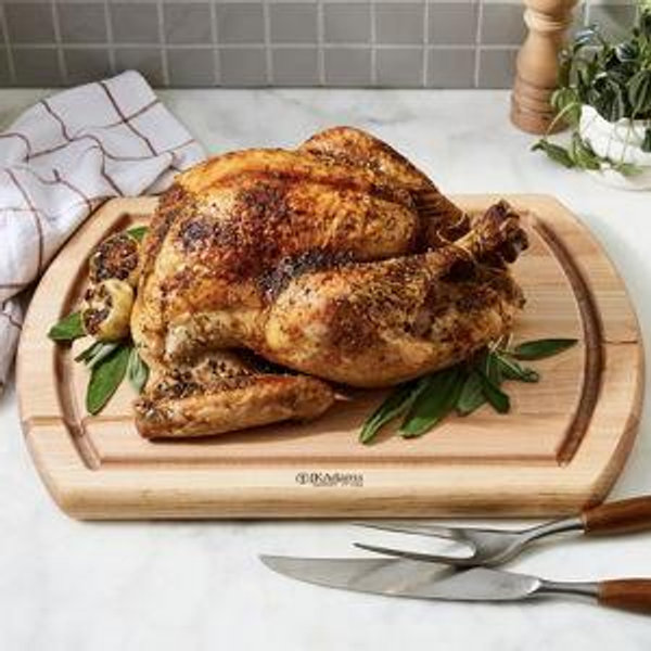JK Adams Reversible Carving Board, Maple Wood with Mineral Oil Finish