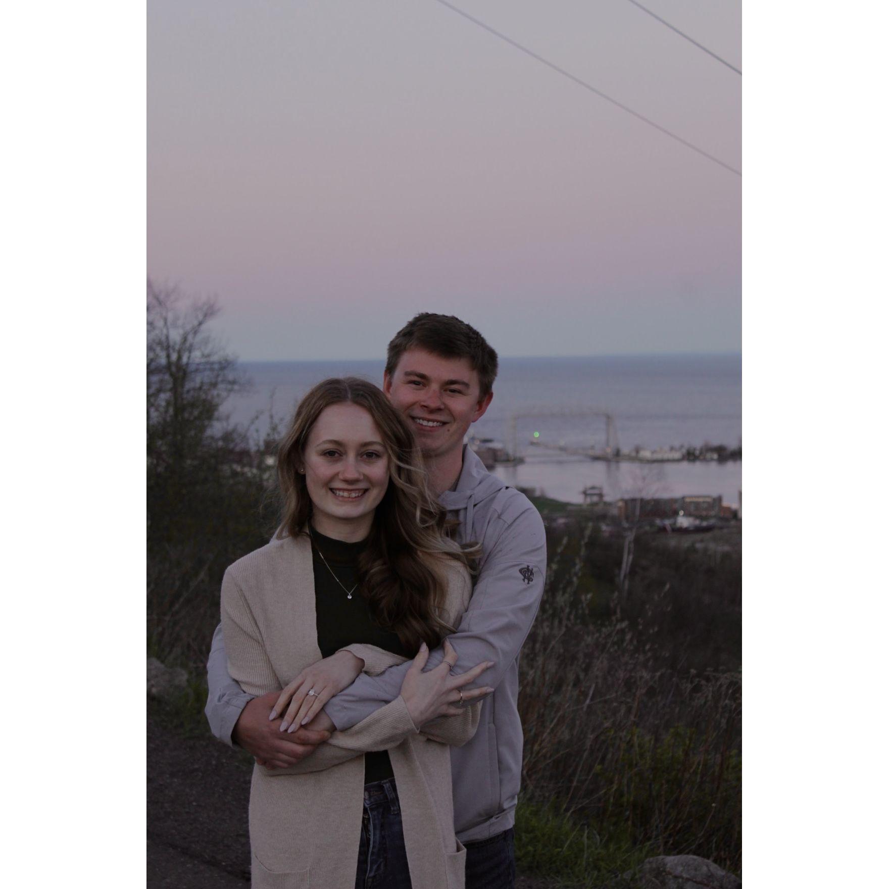 The day we got engaged!