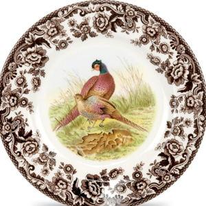 Woodland Pheasant Motif Side Plate, 8 Inch