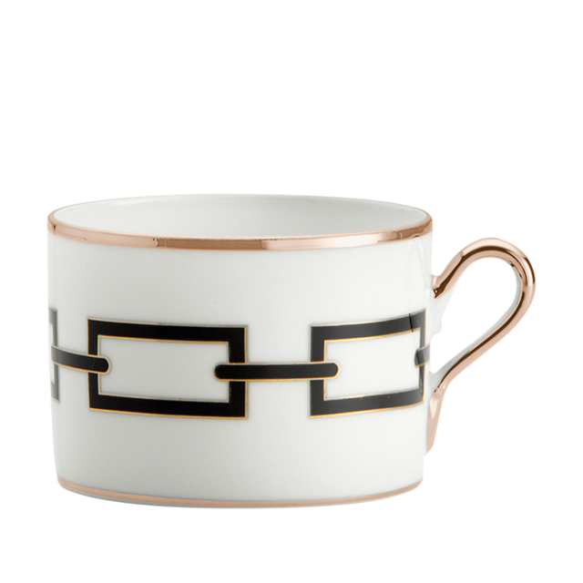 Tea cup Catene Nero, set of two