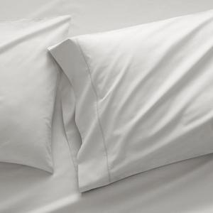 Dove Grey Percale Pillow Cases King, Set of 2