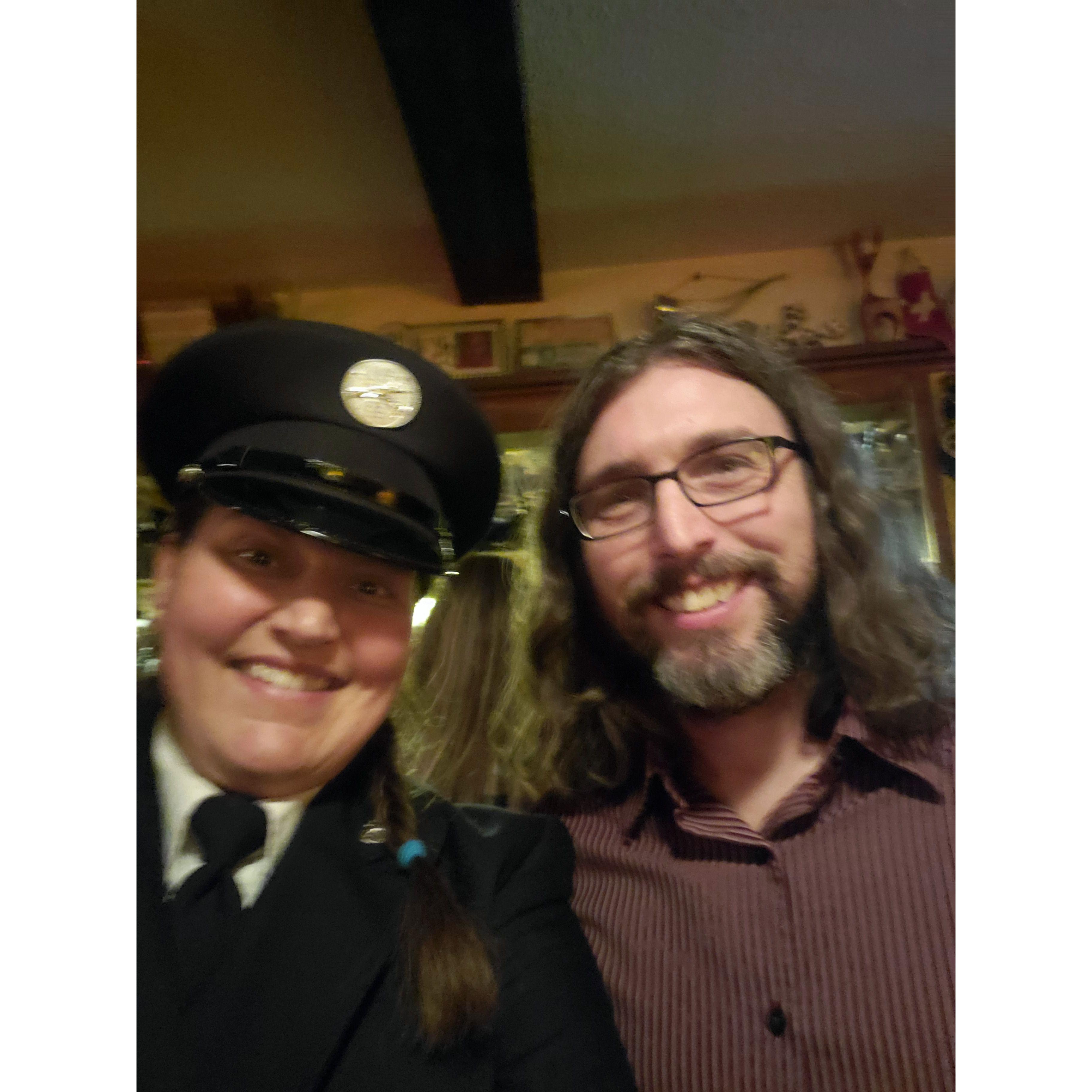 Awards night with the Fire Department
