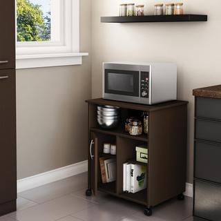 Axess Microwave Cart with Storage on Wheels