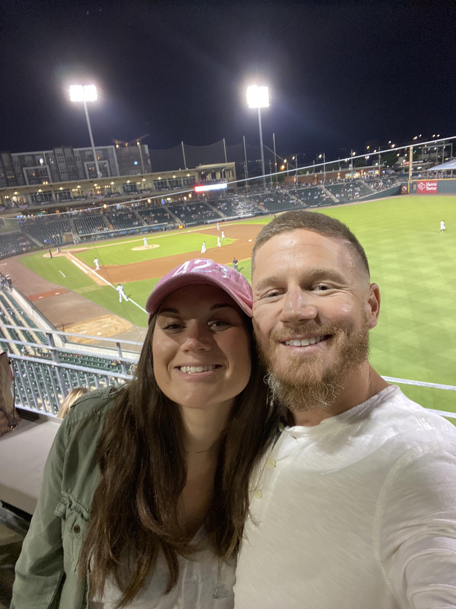 First baseball game in Charlotte together - Go Knights!
