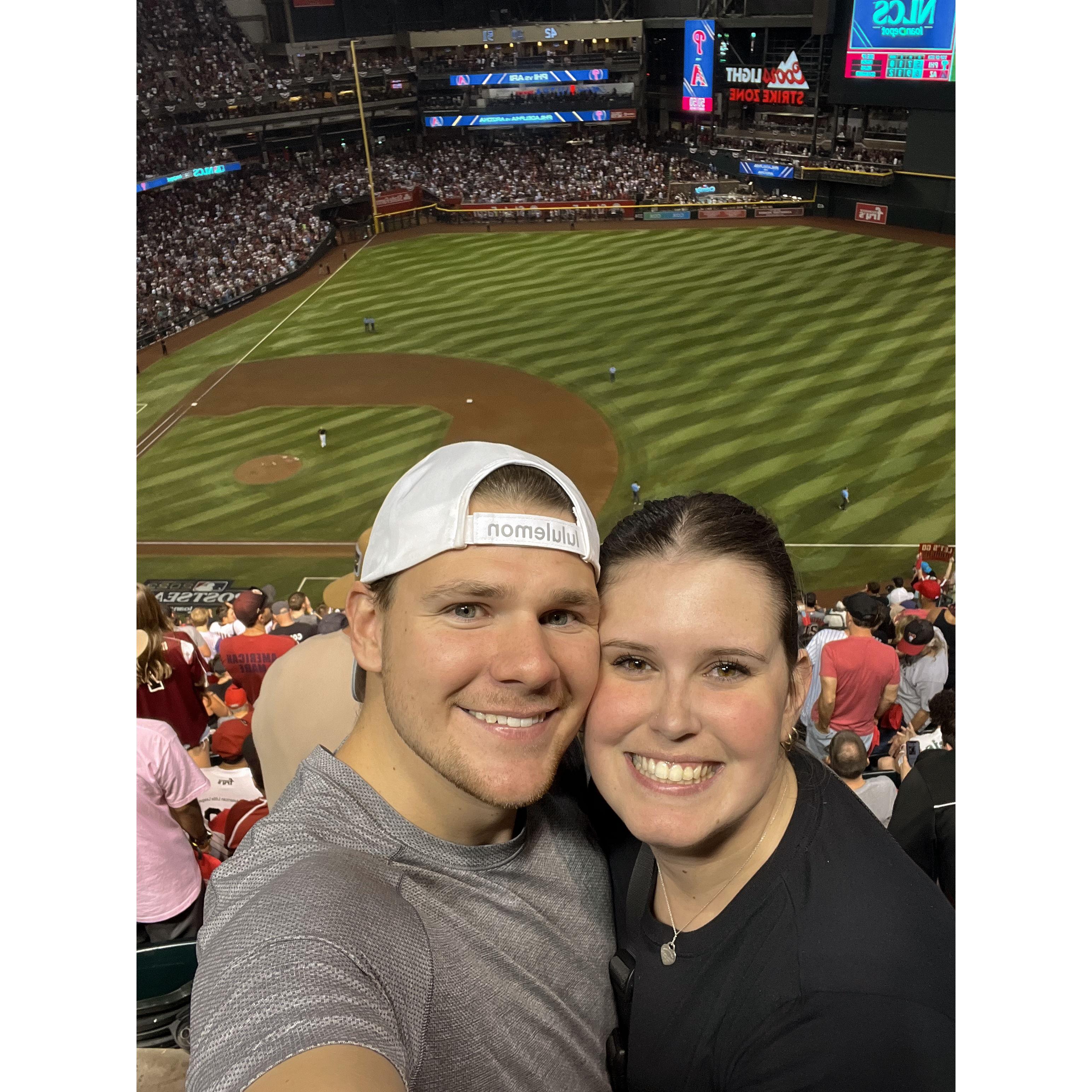 Our 1st MLB Game Together - NLCS Game 4 Diamondbacks vs Phillies - 2023