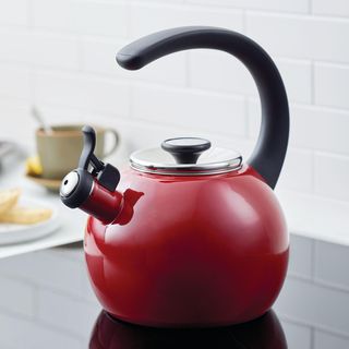 Whistling Induction Teakettle with Flip-Up Spout