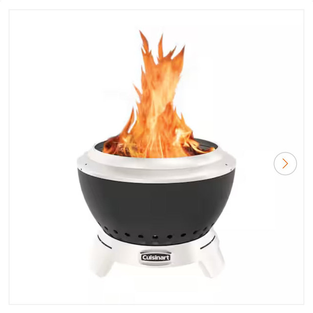 CUISINART OUTDOORS Cleanburn 19.5 in. Stainless Steel Wood Smokeless Fire Pit COH-1900