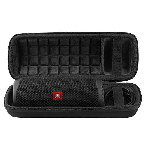 co2crea Hard Travel Case Replacement for JBL FLIP 5 Waterproof Portable Bluetooth Speaker (Black Case + Inside Black)