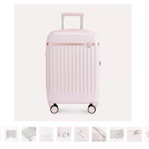Bagsmart Carry On Roamer Expandable 20" Carry On Luggage Hardside Suitcase - Atlas Pink
