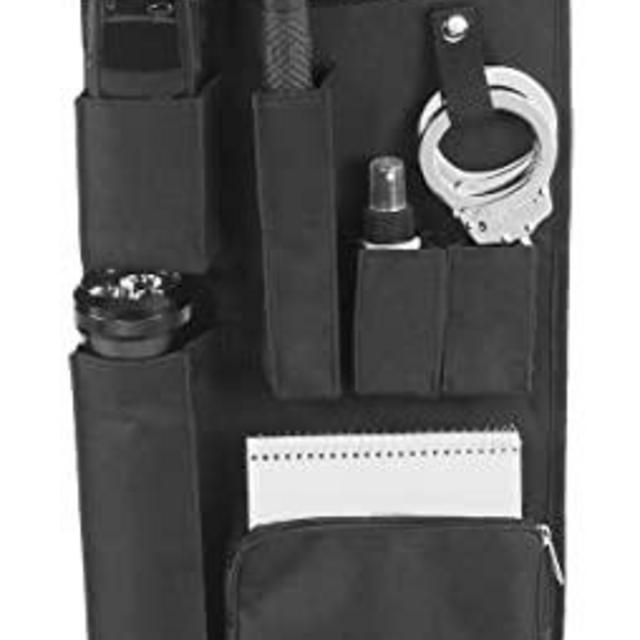 EXPLORER LB1 Police Style Hanging Closet Door Organizer 11" x 52"-Locker Org, Black