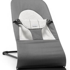 BABYBJORN Bouncer Balance Soft - Dark Gray/Gray, Jersey Cotton