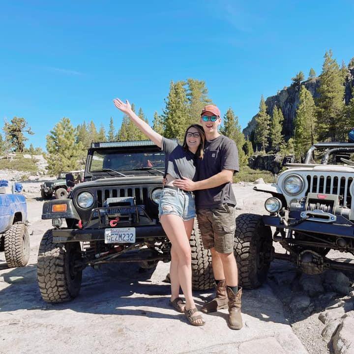 Speaking of adventures!! My family got me into Jeeps from a young age, so was an easy ice breaker for Nathan and I. We bought our first jeep together and finished the whole Rubicon trail in this pic!