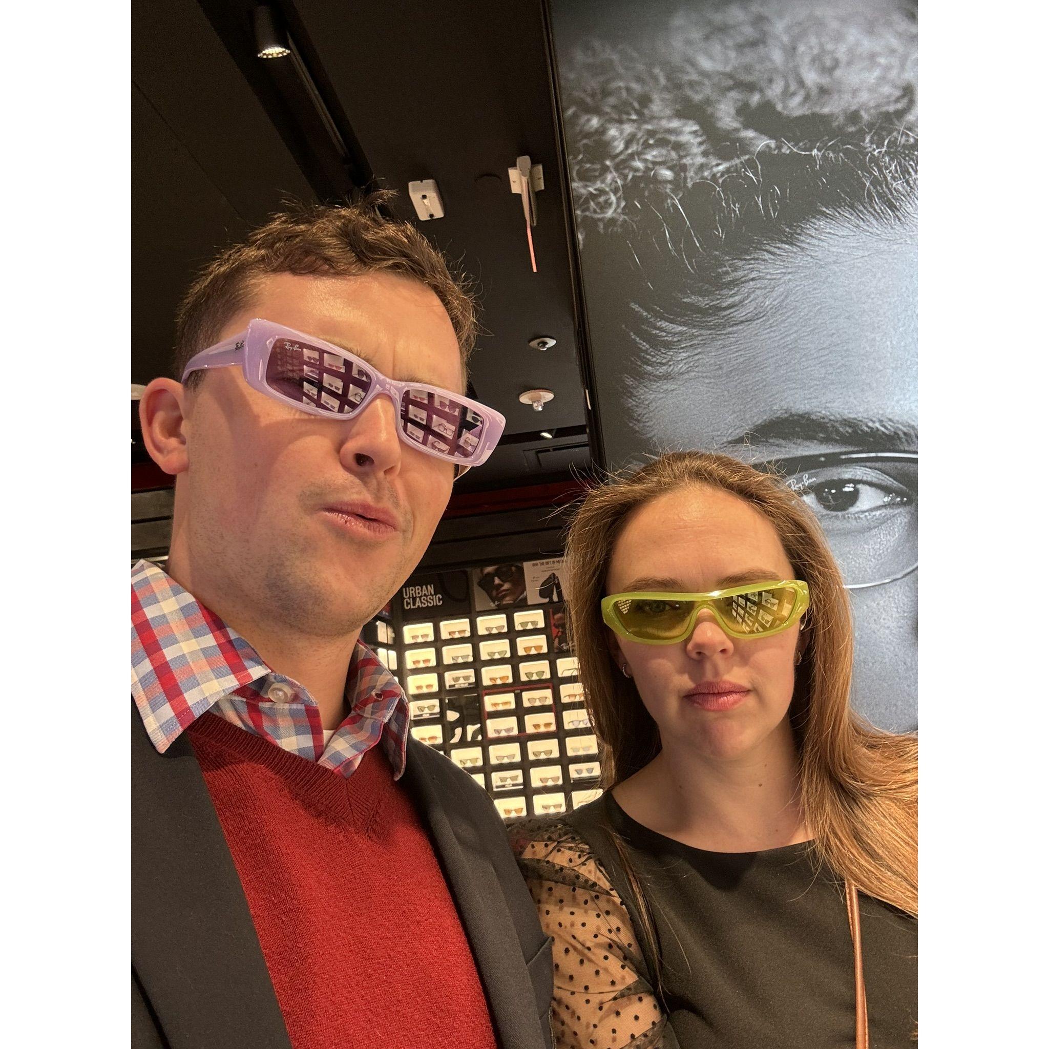 Finding new outfits for the wedding