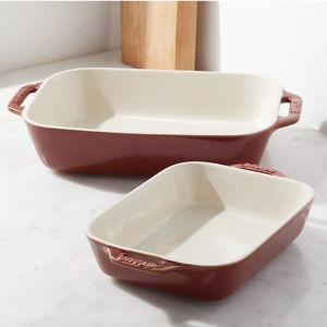 Staub Rustic Red 3-Piece Rectangular Baker Set