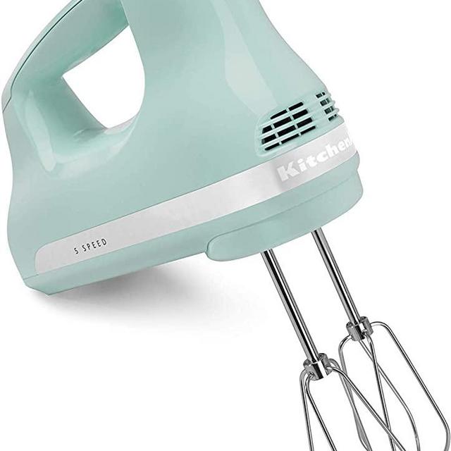 KitchenAid RKHM5IC 5-Speed Ultra Power Hand Mixer, Ice Blue (RENEWED) CERTIFIED REFURBISHED