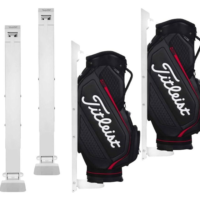 ClubsDock Wall Mount Golf Bag Stand for Storage, Golf Storage Organizer for Garage, Club Dock for Golfing Bag