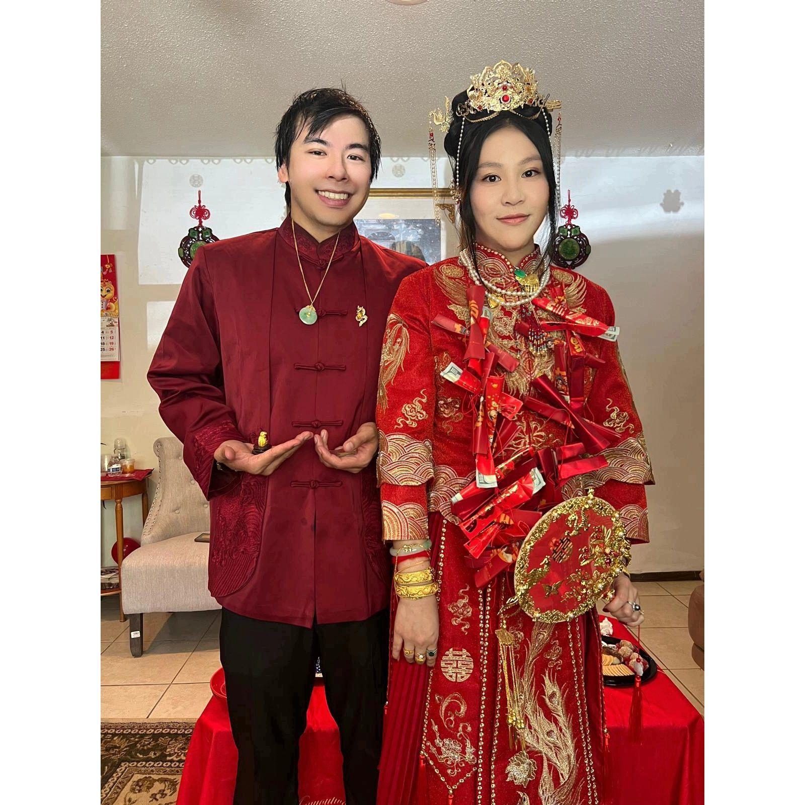 We have a Tea ceremony after the groom takes me out of my room to my parents to give respect and ask for blessings with a cup of tea for my Mom.