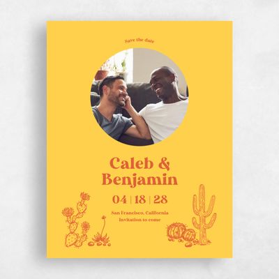 Yellow Wedding Save the Date - Avondale Photo