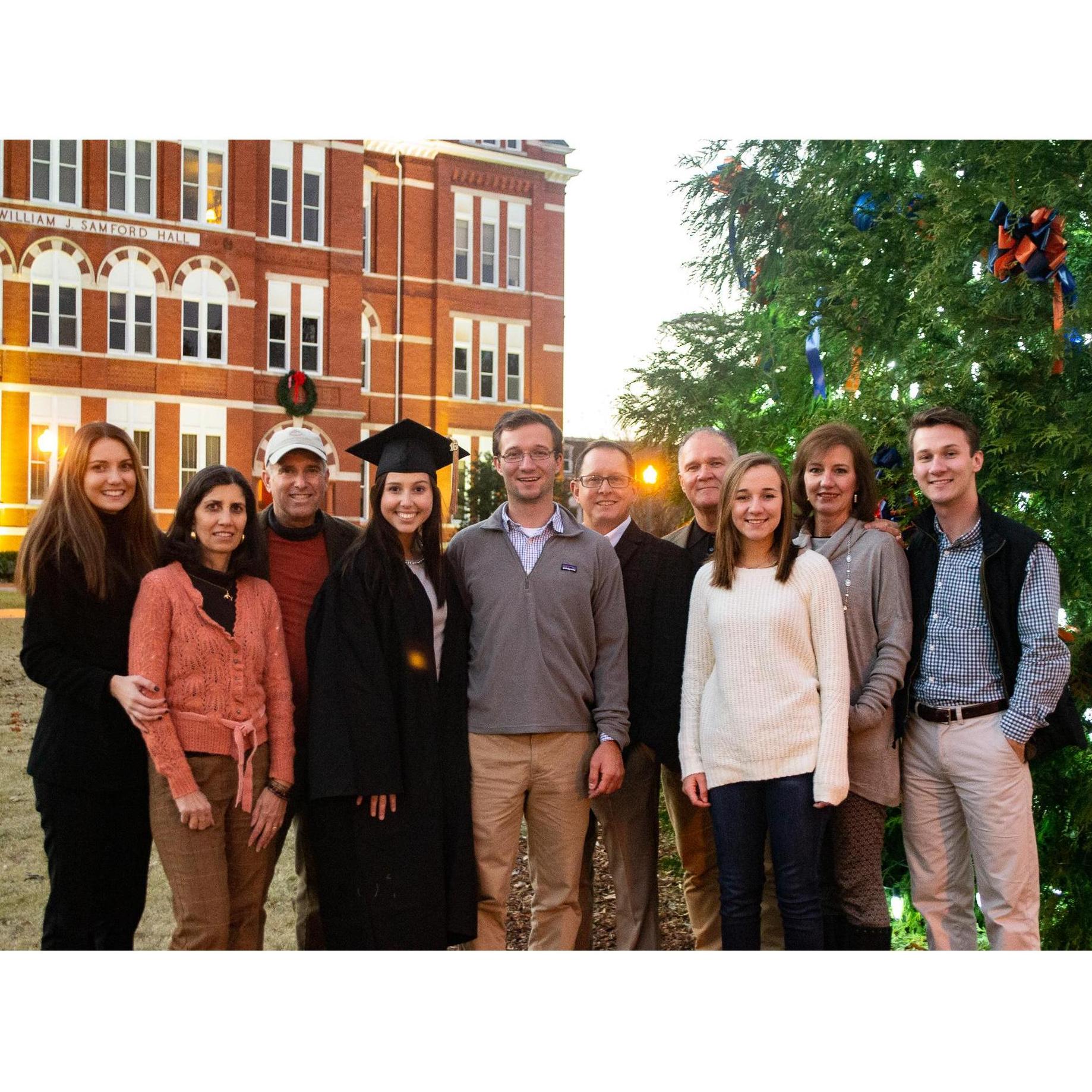 The whole family at Isabela's Graduation! Auburn University (December 2016)