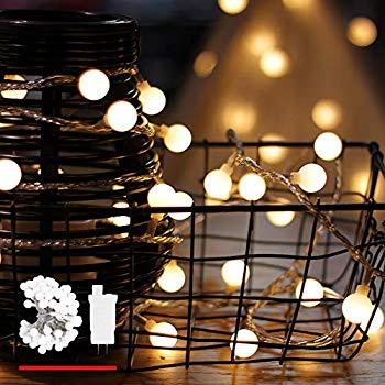String Lights, Lampat 25Ft G40 Globe String Lights with Bulbs-UL Listd for Indoor/Outdoor Commercial Decor