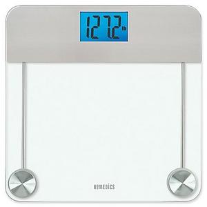 Homedics - HoMedics® Stainless Steel/Glass Digital Bathroom Scale