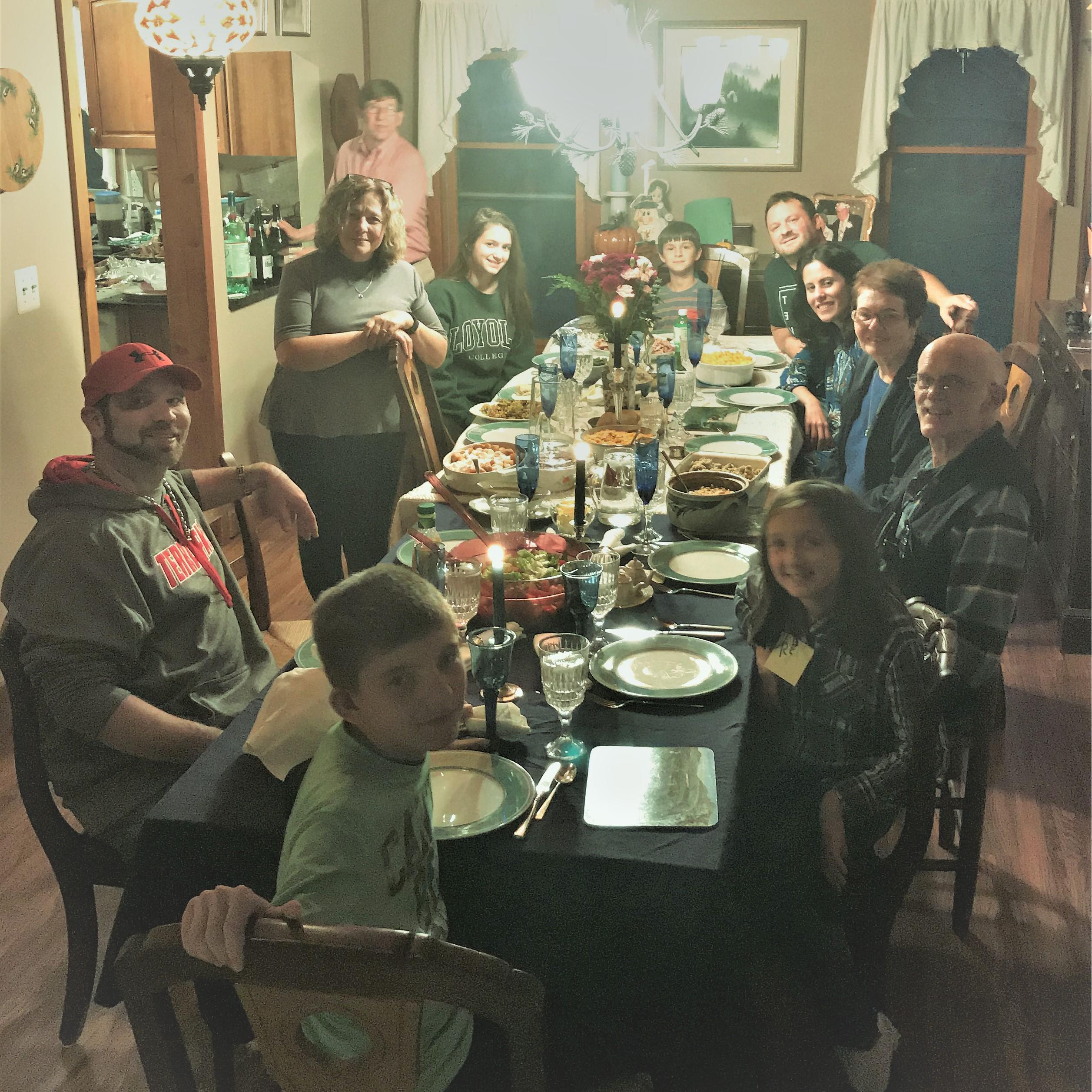 Sara survived her first Thanksgiving with Aaron's family.