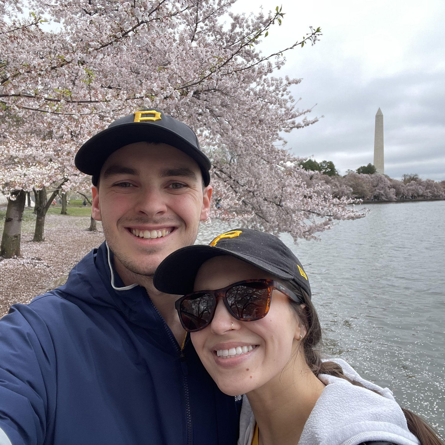 Kyle's first visit to the cherry blossoms in Washington DC