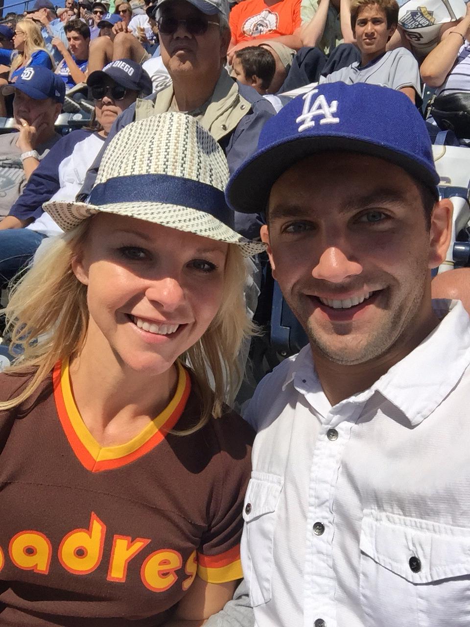 Baseball game at Petco Park.