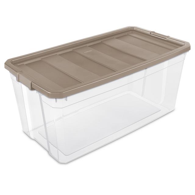 Sterilite Storage Stacker Box (Taupe Splash)