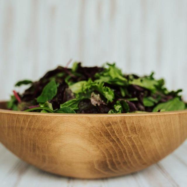 15 inch Beech Bowl: Light Walnut & Bee’s Oil Finish- Holland Bowl Mill