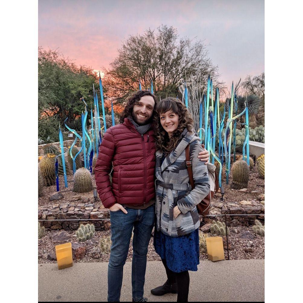 Catching the sunset at the Desert Botanical Gardens in Phoenix, AZ