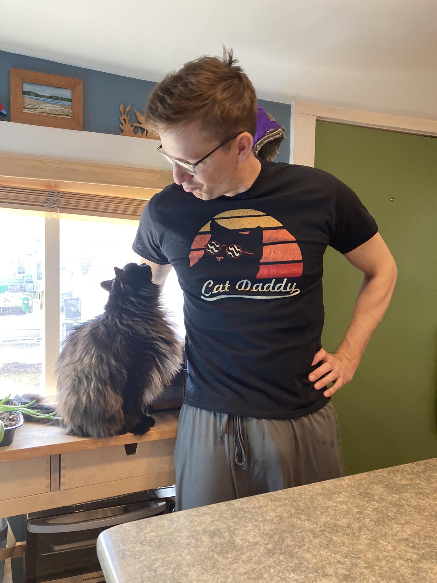 David fell in love with Fridah the cat some time in 2020. "He finally understands me," Brenna thought to herself.