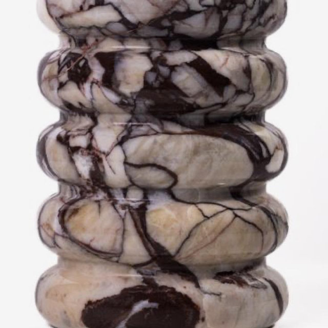 Marble Layered Decorative Vase - Breccia