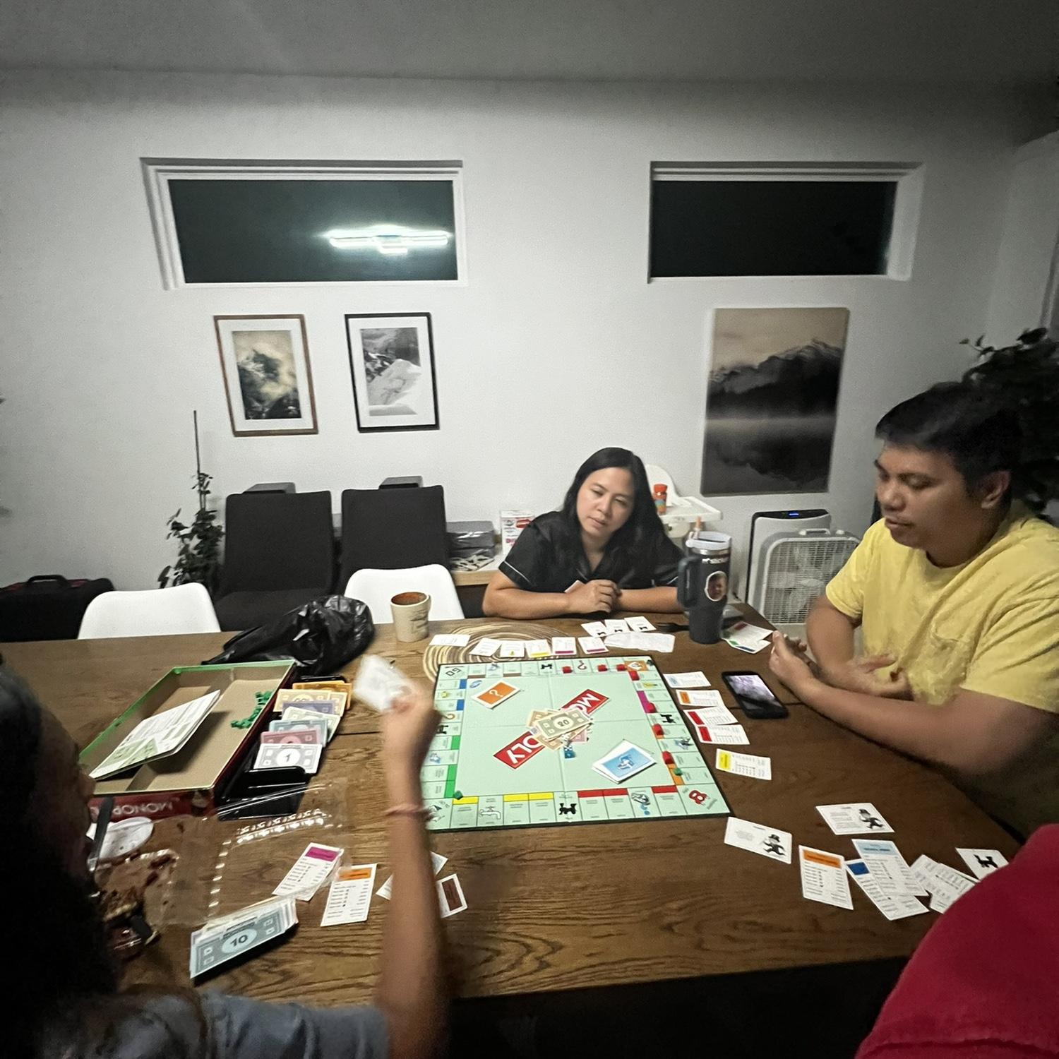 One of the many game nights with Kuya Coy and Ate GB! One of Brenen and Alexia's favorite things to do in Dallas!