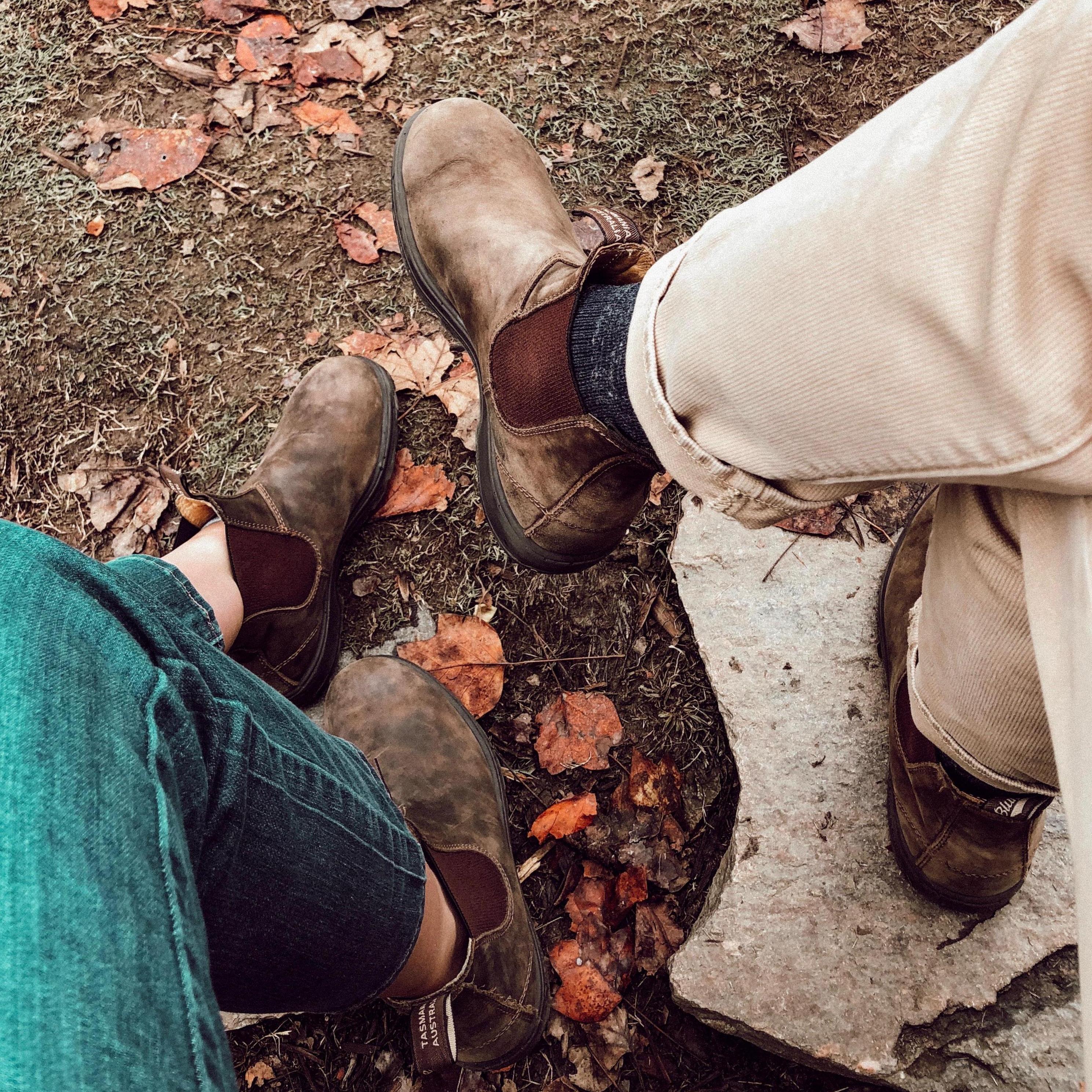 Olivia bought Armand Blundstone boots Christmas 2017 and they wear their matching boots together as much as possible.