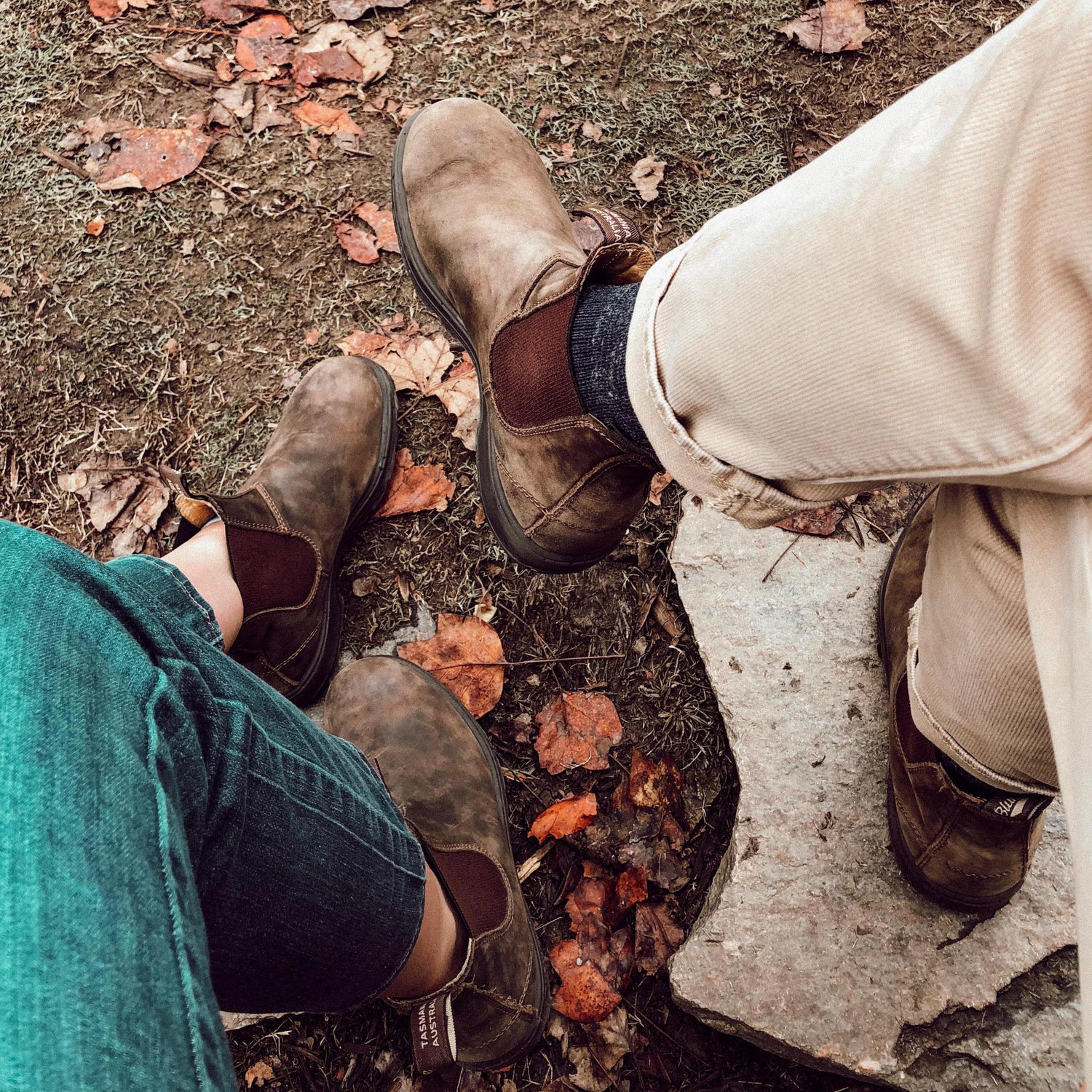 Olivia bought Armand Blundstone boots Christmas 2017 and they wear their matching boots together as much as possible.