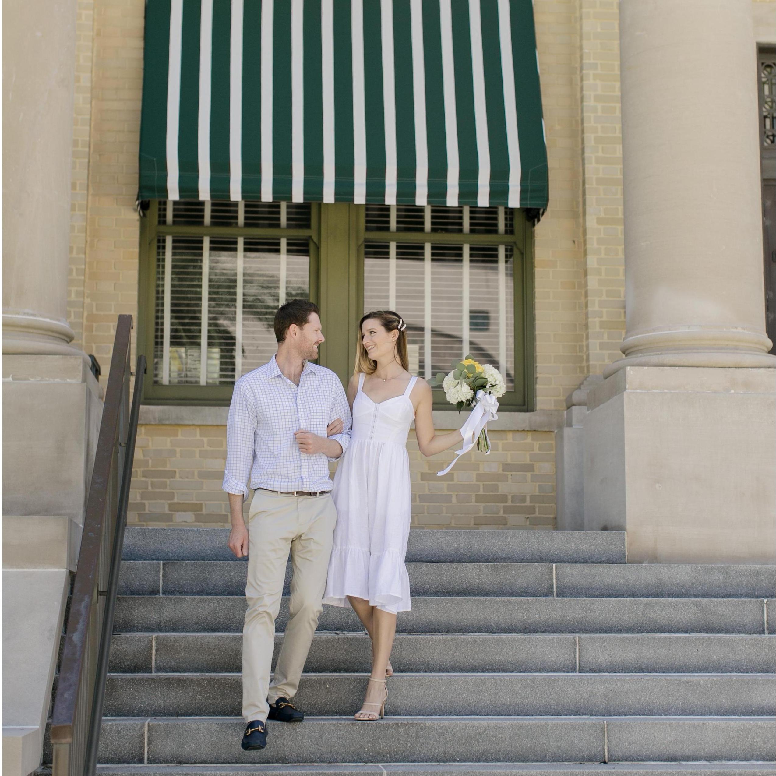 Married at the courthouse right before they closed for the pandemic!